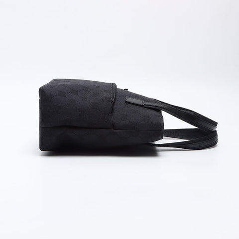 美品 グッチ GUCCI GG キャンバス ハンドバッグ ブラック WS12803