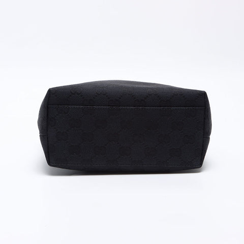 美品 グッチ GUCCI GG キャンバス ハンドバッグ ブラック WS12803