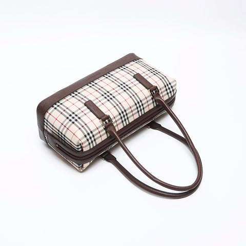 BURBERRY Nova Check Boston bag beige WS12806