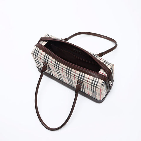 BURBERRY Nova Check Boston bag beige WS12806