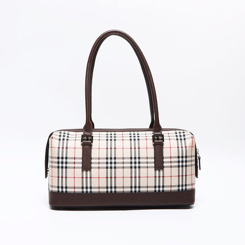 BURBERRY Nova Check Boston bag beige WS12806