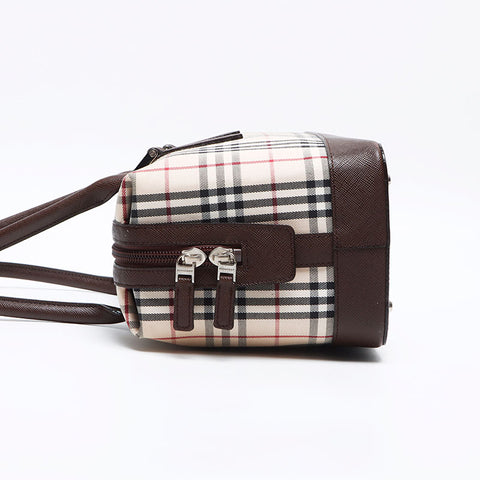 BURBERRY Nova Check Boston bag beige WS12806