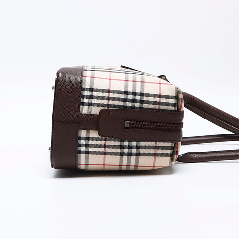 BURBERRY Nova Check Boston bag beige WS12806