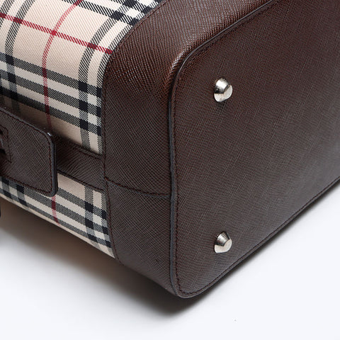 BURBERRY Nova Check Boston bag beige WS12806