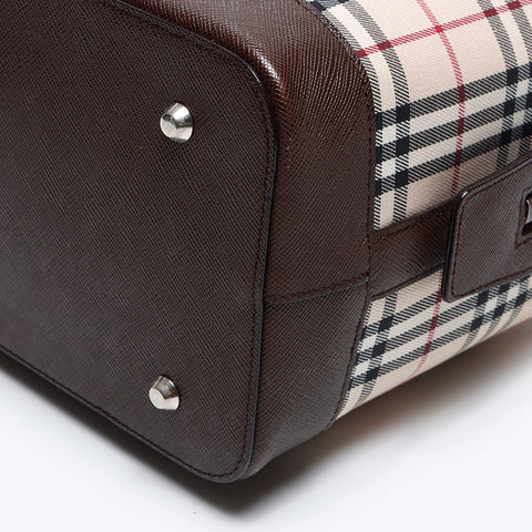 BURBERRY Nova Check Boston bag beige WS12806