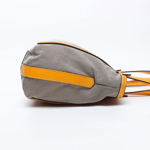 CELINE Carriage Canvas Old Tote Bag Brown WS12819