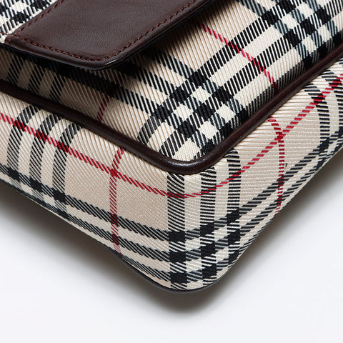 BURBERRY Nova Check Shoulder Bag beige WS12820
