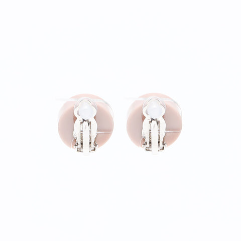 CHANEL 04A 2004 COCO Mark heart motif Earring pink WS12829