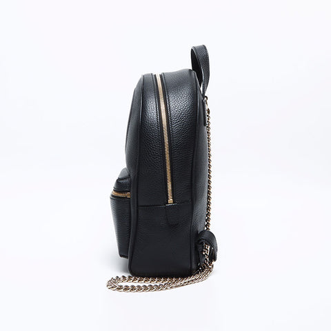 グッチ GUCCI ソーホー チェーン レザー リュック・デイパック ブラック WS12839