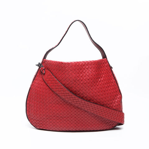 BOTTEGAVENETA INTRECCIATO 邮差包 单肩包 红色 WS12842