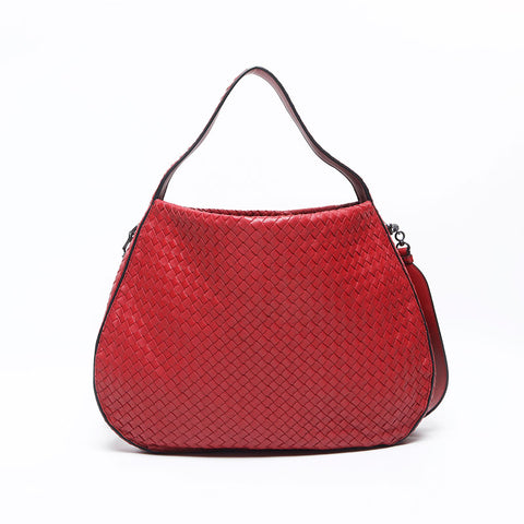 BOTTEGAVENETA INTRECCIATO 邮差包 单肩包 红色 WS12842