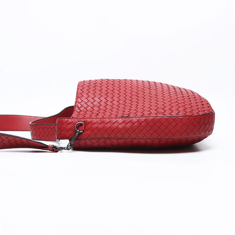 BOTTEGAVENETA INTRECCIATO 邮差包 单肩包 红色 WS12842