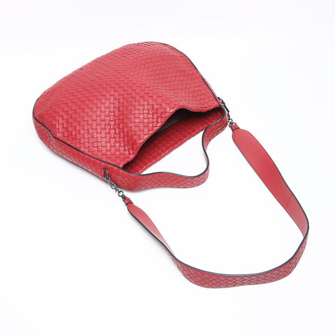 BOTTEGAVENETA INTRECCIATO 邮差包 单肩包 红色 WS12842