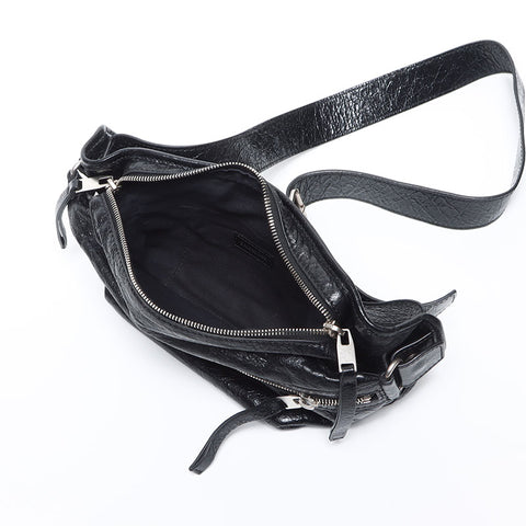 BALENCIAGA Cagoule Classic Body Bag Waist bag black WS12848