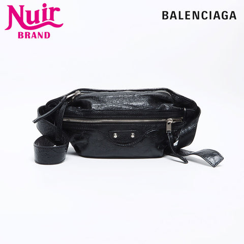 BALENCIAGA Cagoule Classic Body Bag Waist bag black WS12848