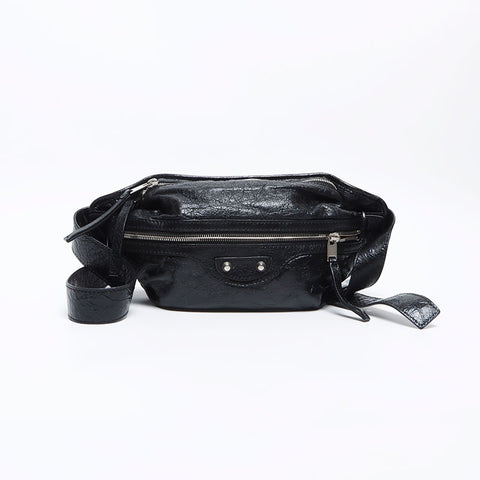 BALENCIAGA Cagoule Classic Body Bag Waist bag black WS12848