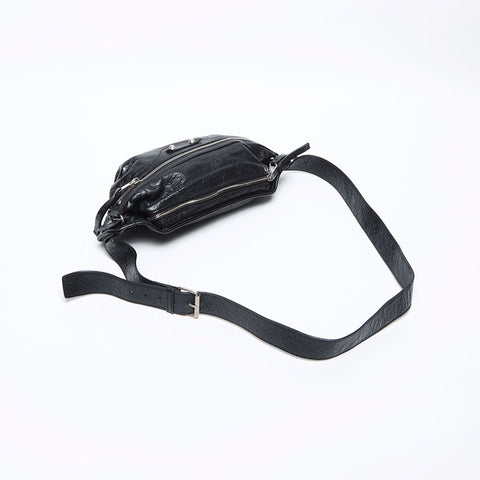 BALENCIAGA Cagoule Classic Body Bag Waist bag black WS12848