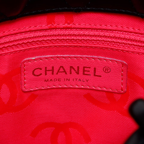 CHANEL No.8 Cambon Line 2003-2004 Handbag black WS12855