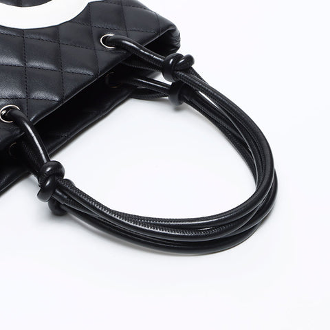 CHANEL No.8 Cambon Line 2003-2004 Handbag black WS12855