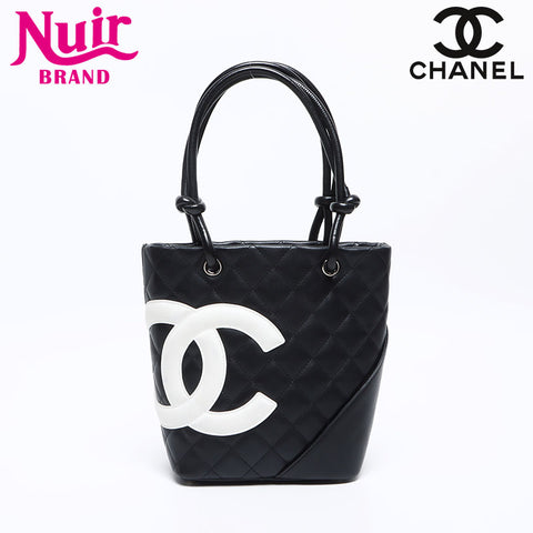 CHANEL No.8 Cambon Line 2003-2004 Handbag black WS12855