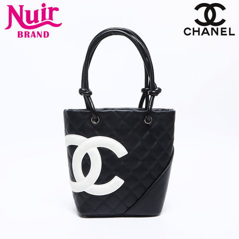 シャネル CHANEL 8番台 カンボンライン 2003-2004 ハンドバッグ ブラック WS12855