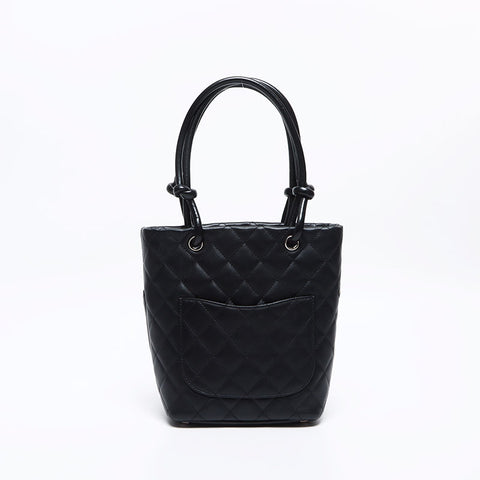 CHANEL No.8 Cambon Line 2003-2004 Handbag black WS12855