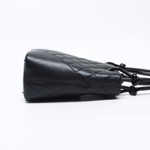 CHANEL No.8 Cambon Line 2003-2004 Handbag black WS12855