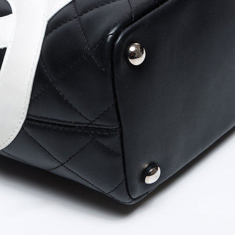 CHANEL No.8 Cambon Line 2003-2004 Handbag black WS12855