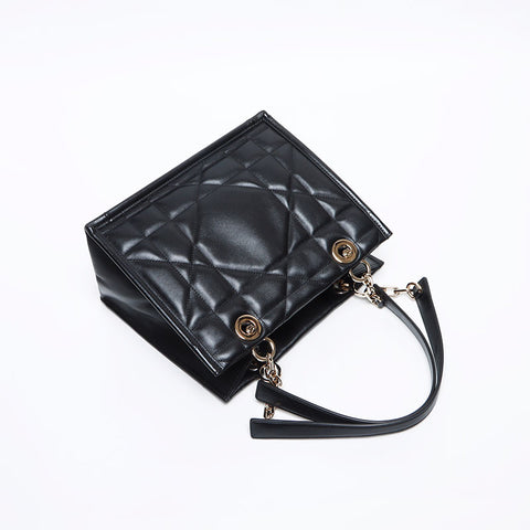 Christian Dior Archicanage Essential 小号皮革单肩包黑色 WS12860