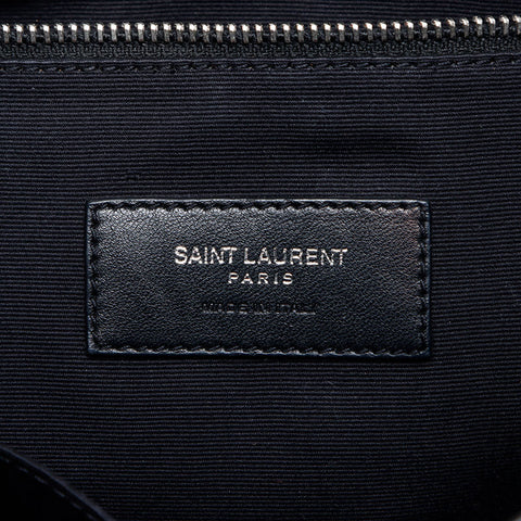 イヴ・サンローラン YVES SAINT LAURENT ルル レザー ロゴ マテラッセ リュック・デイパック ブラック WS12865