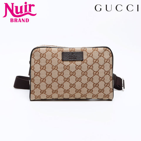 グッチ GUCCI GGキャンバス ウエストバッグ ベージュ WS12866