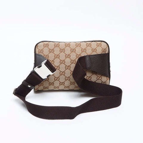 GUCCI GG canvas Waist bag beige WS12866