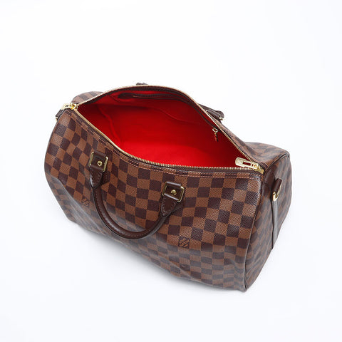 LOUIS VUITTON Damier Speedy 35 2way Boston bag Brown WS12884