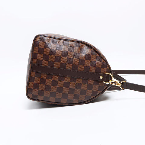 LOUIS VUITTON Damier Speedy 35 2way Boston bag Brown WS12884
