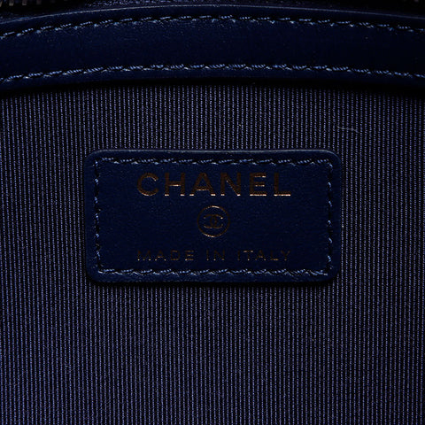 CHANEL 29th series 2019-2020 denim Clutch bag Navy WS12887