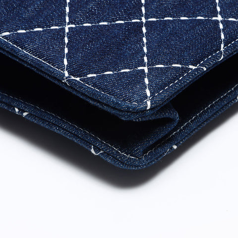 CHANEL 29th series 2019-2020 denim Clutch bag Navy WS12887