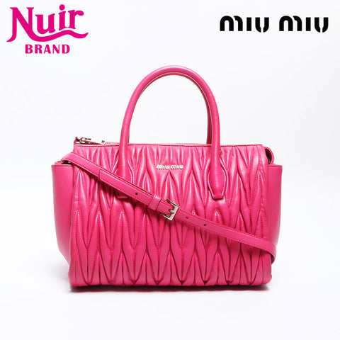 Miu Miu Materasse 2way Handbag pink WS12891
