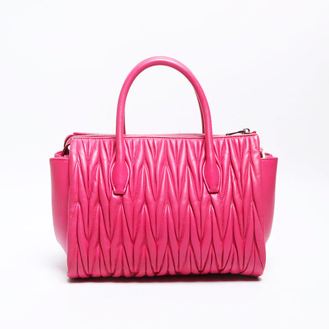 Miu Miu Materasse 2way Handbag pink WS12891