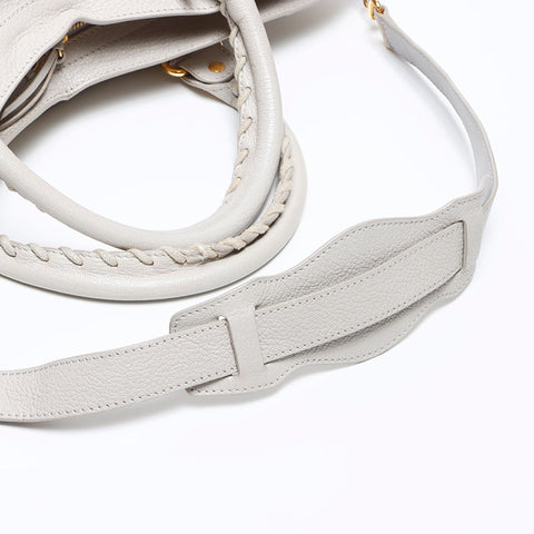 BALENCIAGA Classic 2way City Shoulder Bag Ivory WS12894