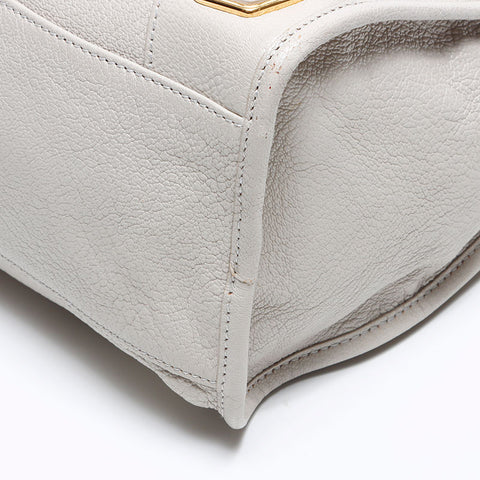 BALENCIAGA Classic 2way City Shoulder Bag Ivory WS12894