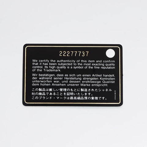 CHANEL 22 V 缝线链条背包背包黑色 WS12896