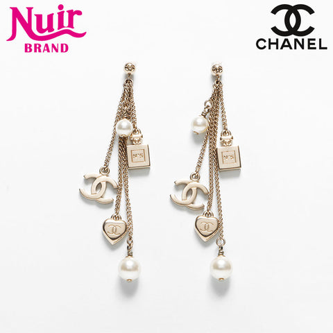 CHANEL B18 Icon Motif COCO Mark Pierce gold WS12897
