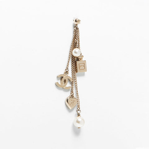 CHANEL B18 Icon Motif COCO Mark Pierce gold WS12897