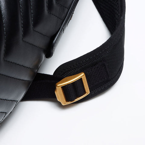 グッチ GUCCI GGマーモント レザー リュック・デイパック ブラック WS12901