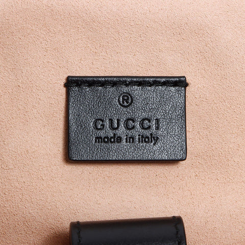 グッチ GUCCI GGマーモント レザー リュック・デイパック ブラック WS12901