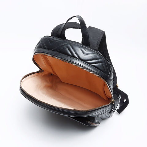 グッチ GUCCI GGマーモント レザー リュック・デイパック ブラック WS12901
