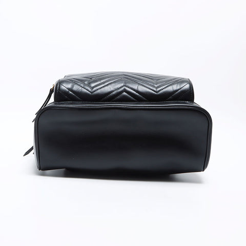 グッチ GUCCI GGマーモント レザー リュック・デイパック ブラック WS12901