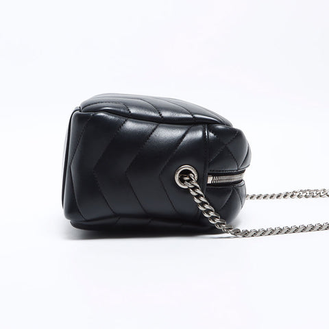 イヴ・サンローラン YVES SAINT LAURENT Yステッチ チェーン ショルダーバッグ ブラック WS12910