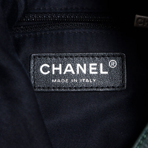CHANEL No. 17 2013 Lambskin COCO Mark Chain Backpack Â· Daypack green WS12911