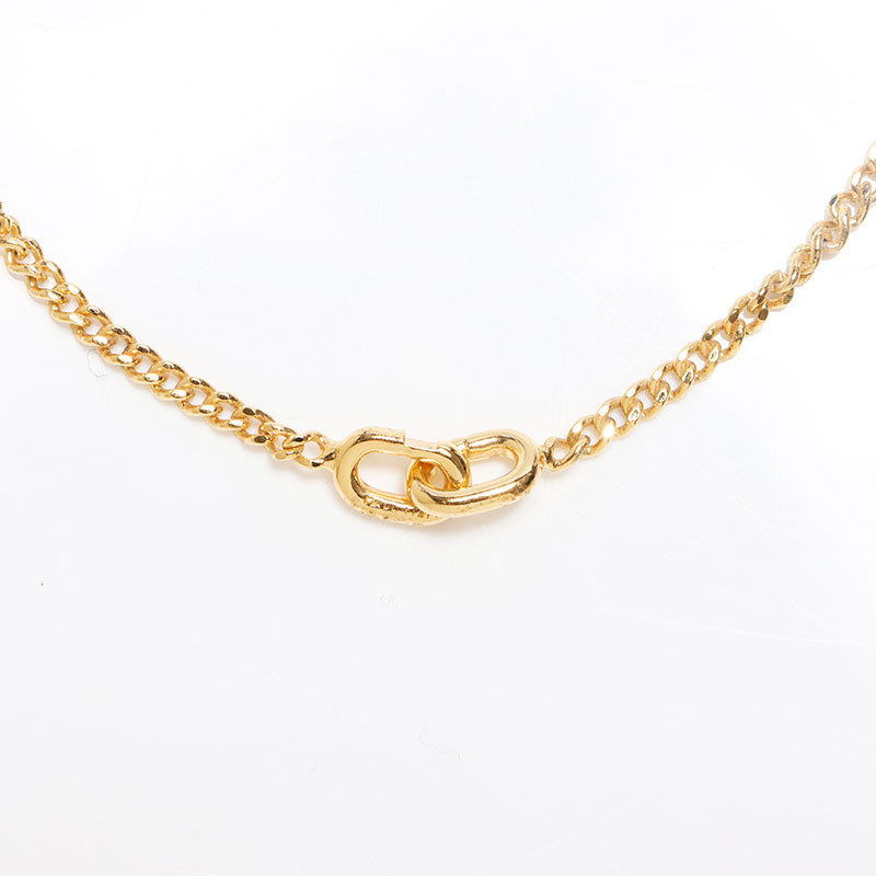 ヴィンテージ セリーヌトリオンフ ロングチェーンネックレスとブレスレット CELINE セリーヌ ネックレス Triomphe Pearl Motif Necklace